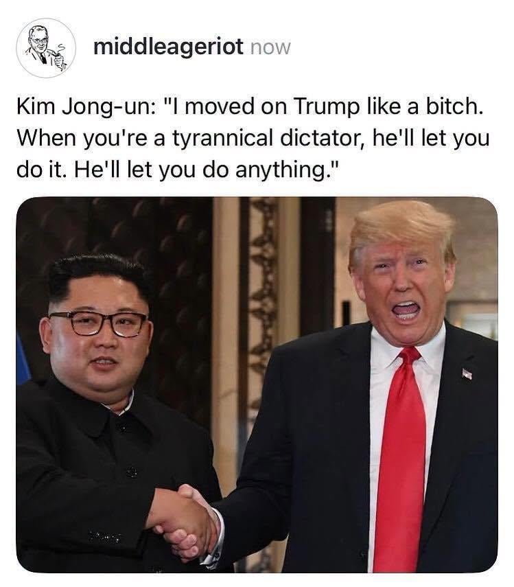 And just like that the Bromance between "Little Rocket Man" and "Off-His-Rocker Man" is rekindled