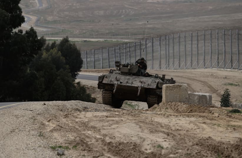 The Israeli army near the border fence with Gaza, southern Israel. February 09, 2026.