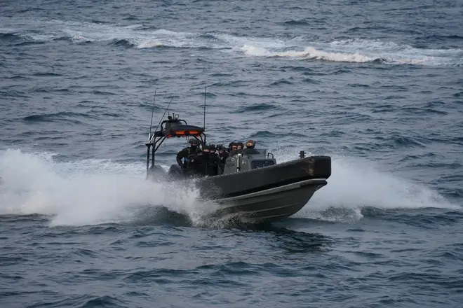Icelandic Coast Guard boards the Bandero