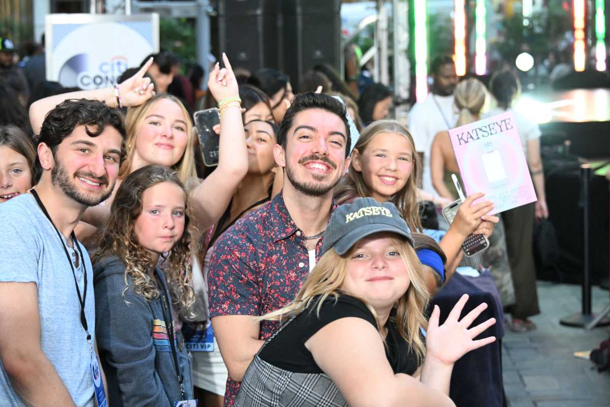 KATSEYE performed at Rockefeller Center as a part of Today's Citi Concert Series.