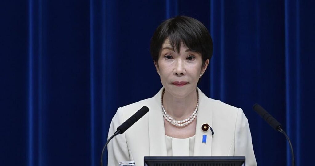 Takaichi's campaign is selling "Japan is Back" caps like the one she gave Trump for ¥13,200, and skirting finance disclosure laws by selling them through a private company, making its finances a "black box."