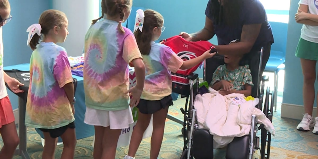 Carolina Hurricanes team up with ECU Health & nonprofit to bring special gowns to young patients Carolina Hurricanes team up with ECU Health & nonprofit to bring special gowns to young patients