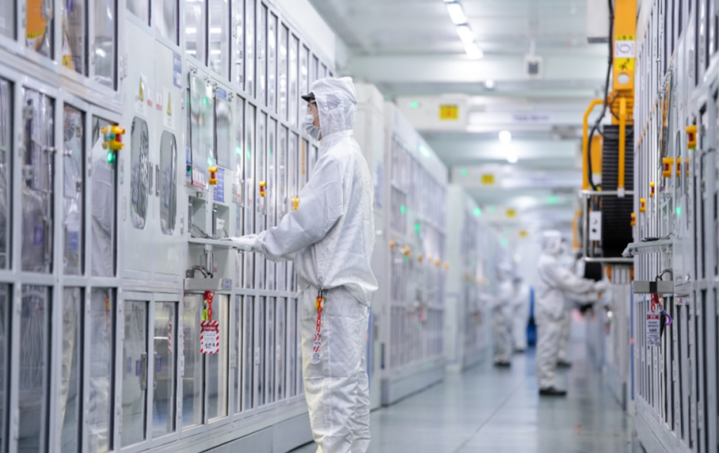 What 4th generation LFP batteries mean for BESS A CATL worker at a manufacturing line. The company is a leader in LFP technology.