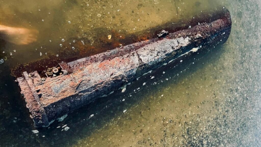 Fisherman finds live WWII mine at bottom of Danube River in Slovakia Fisherman finds live WWII mine at bottom of Danube River in Slovakia