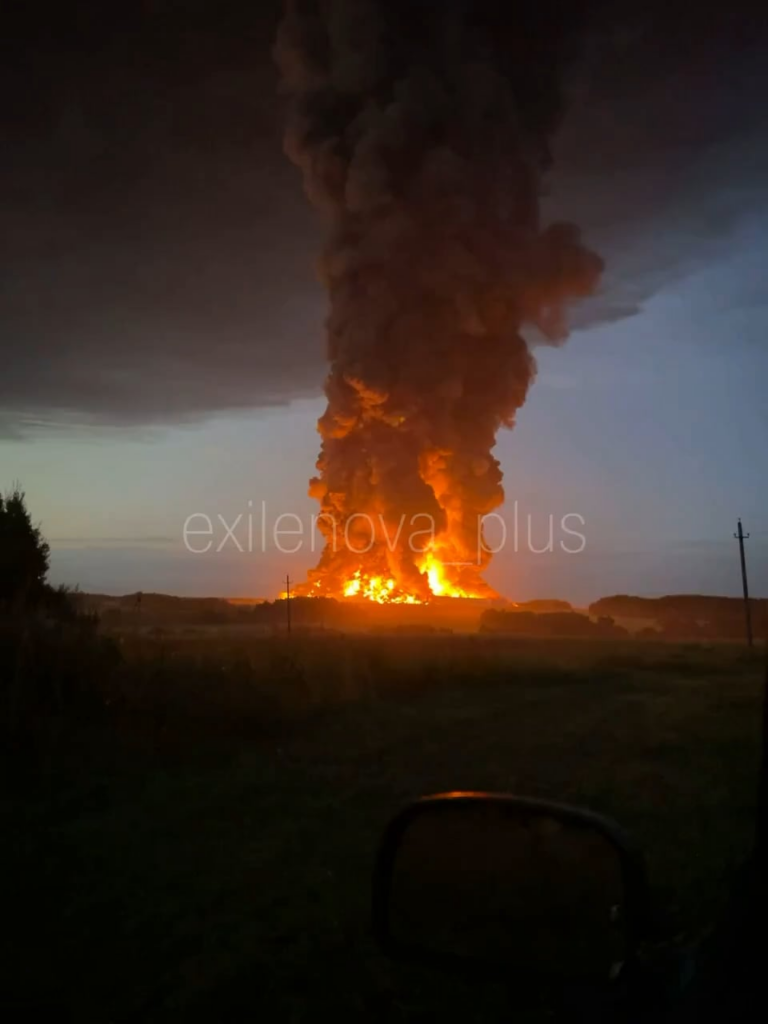 Some more footage from Aleksin, Tula this early morning after the WB warehouse was hit by Ukrainian drones