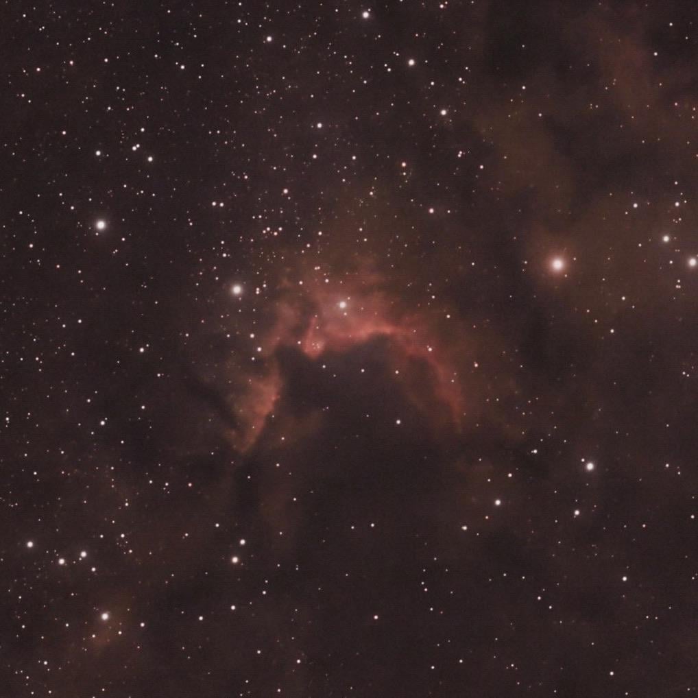 The Cave Nebula After 5 Hours Of Integration!