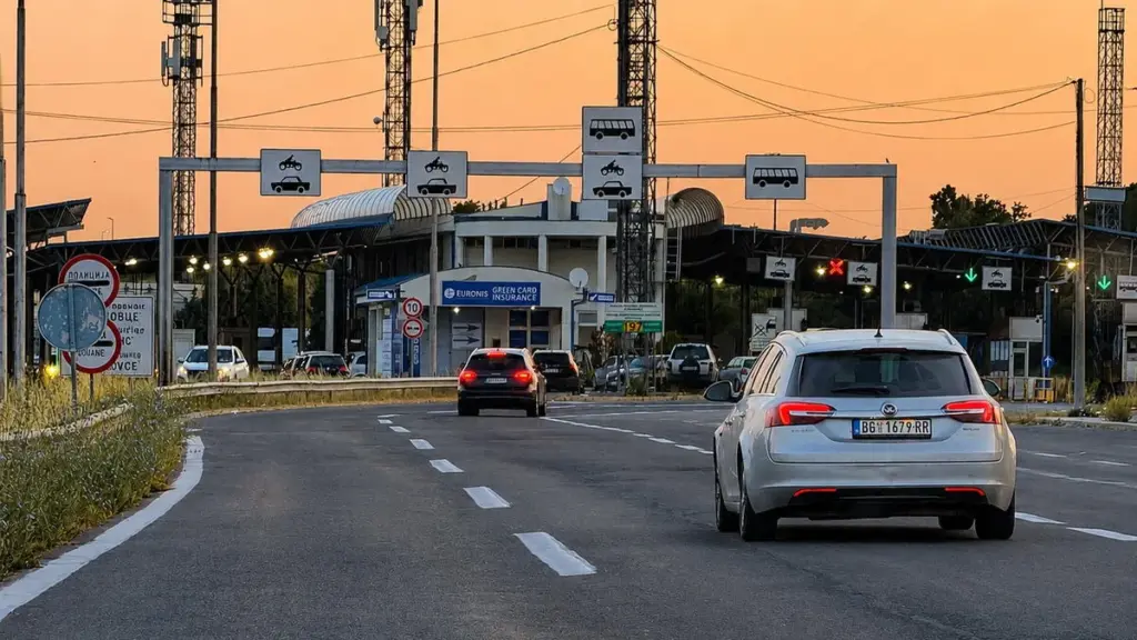 Border Wait Times Today: Numbers by Crossing Queues of passenger cars leaving Serbia at a border crossing toward the coast