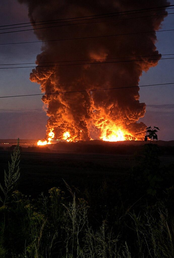 The WB hub in Aleksin (Tula Oblast) has been hit and is on fire