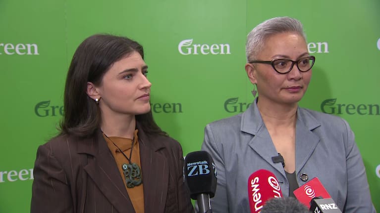 Green Party co-leaders Chlöe Swarbrick and Marama Davidson.