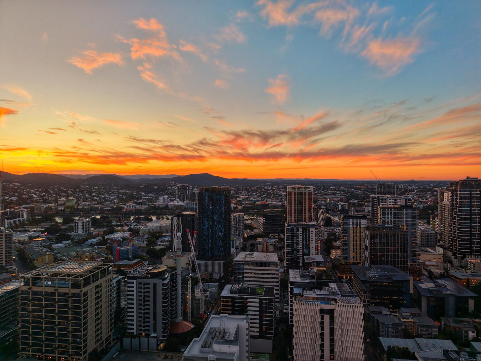 Sunset glow yesterday.