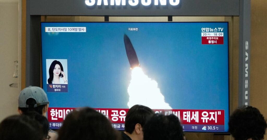North Korea fires barrage of missiles toward the sea after dismissing overture from Trump North Korea fires barrage of missiles toward the sea after dismissing overture from Trump