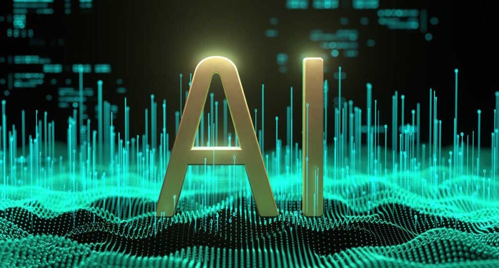 The letters AI.