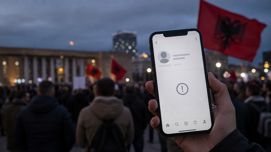Dozens of Protest-Linked Instagram Accounts Suspended in Albania