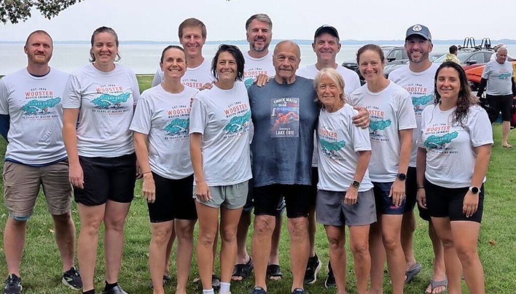 Wooster Masters Swimmers complete 5-mile Sandusky Bay swim for Chuck Malta’s 80th birthday Wooster Masters Swimmers complete 5-mile Sandusky Bay swim for Chuck Malta’s 80th birthday