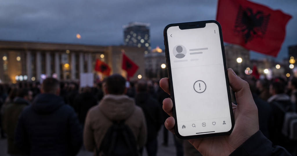 Dozens of Protest-Linked Instagram Accounts Suspended in Albania Dozens of Protest-Linked Instagram Accounts Suspended in Albania