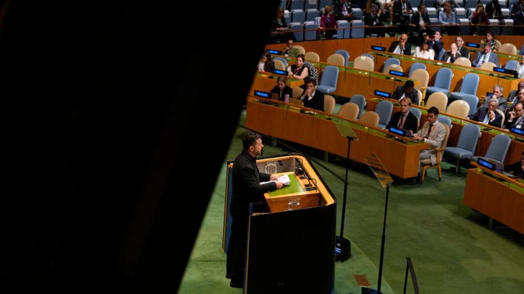 Zelenskyy, at UN, urges leaders to keep choking Russia’s revenues and impede its war efforts Zelenskyy, at UN, urges leaders to keep choking Russia's revenues and impede its war efforts