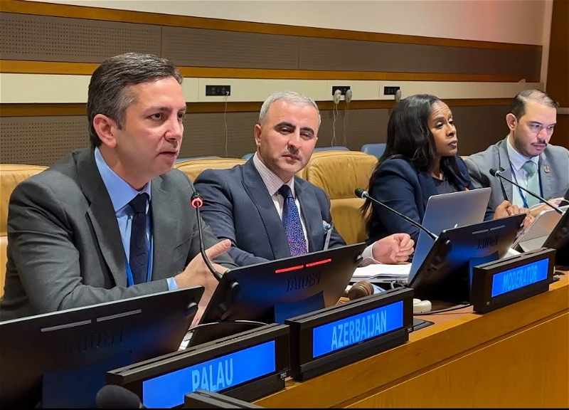 Azerbaijan presents at the UN a program to protect the heritage of small island states – PHOTO | 1news.az Azerbaijan presents at the UN a program to protect the heritage of small island states - PHOTO | 1news.az