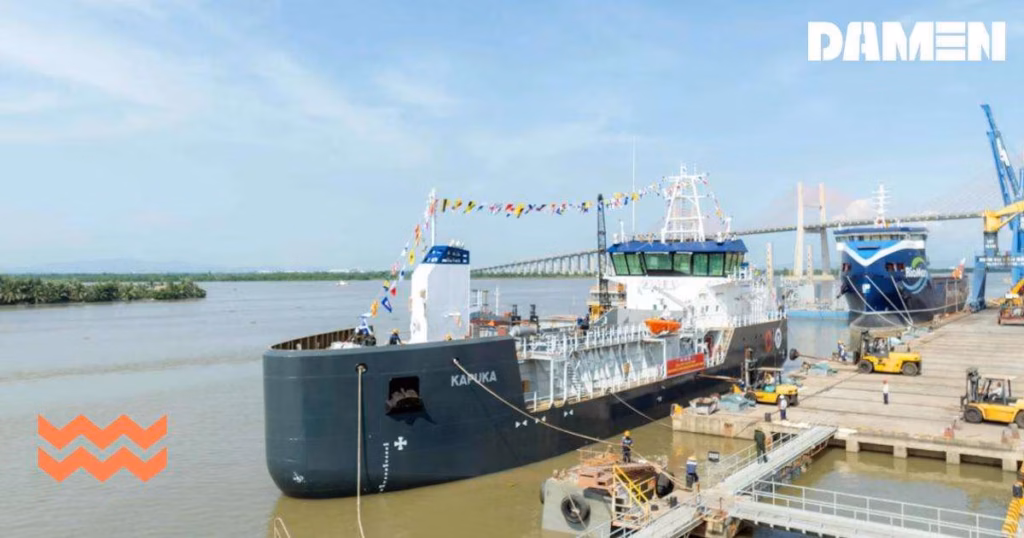 Damen TSHD 1000 Launched for New Zealand Port Joint Venture (Image credit: Damen)