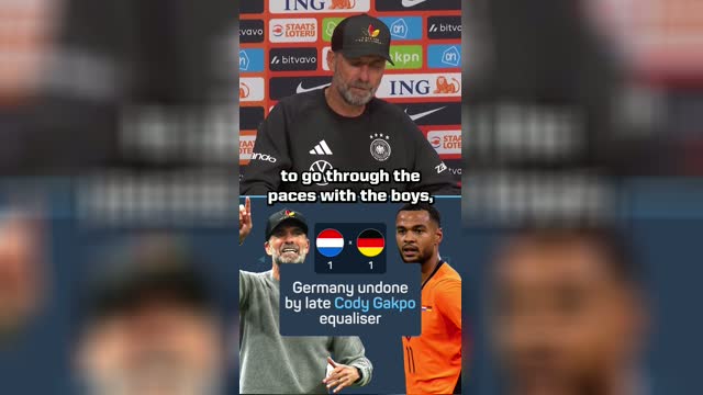 Klopp says Germany only 'scatched the surface' in Netherlands draw