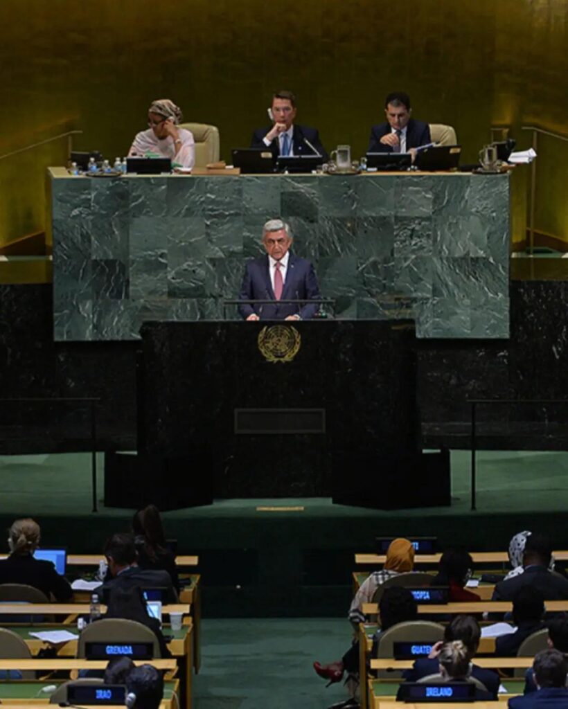 Others have also spoken at the United Nations before, for example, Sargsyan, one of the causes of the Karabakh conflict. But there has been no boycott by Muslim countries.
