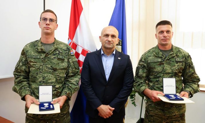 Croatian soldiers save man from burning car in Lithuania Croatian soldiers save man from burning car in Lithuania
