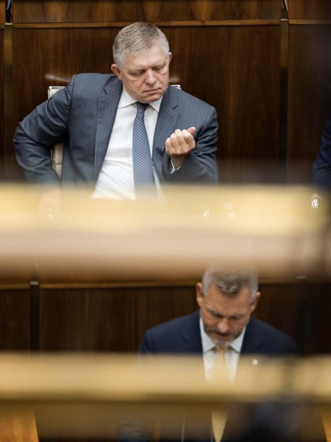 The head of state and Peter Pellegrini under him