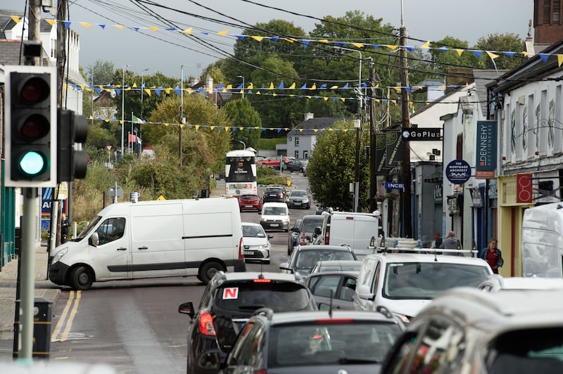 Locals make as many as 8,000 car journeys a day in Carrigaline. Photograph: Daragh Mc Sweeney/Provision