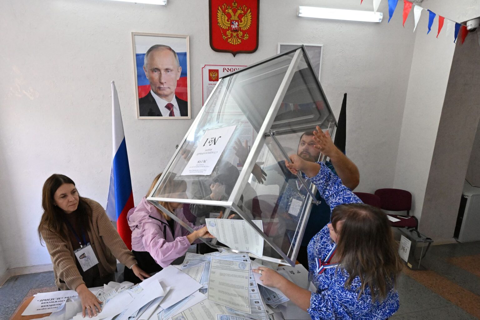 Ukraine sanctions 44 people involved in Russia’s sham parliamentary elections in occupied territories Ukraine sanctions 44 people involved in Russia's sham parliamentary elections in occupied territories