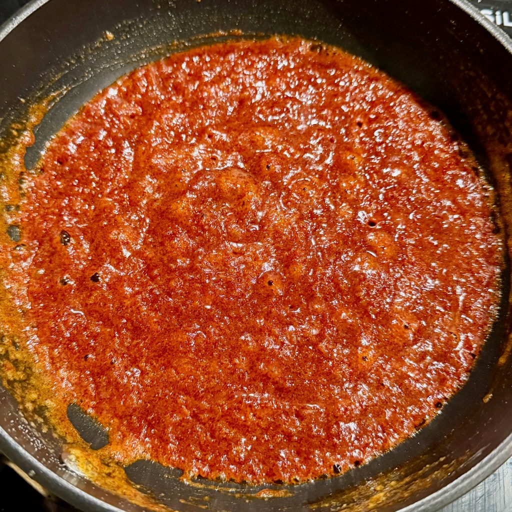Thickener made with butter, garlic, flour, and paprika