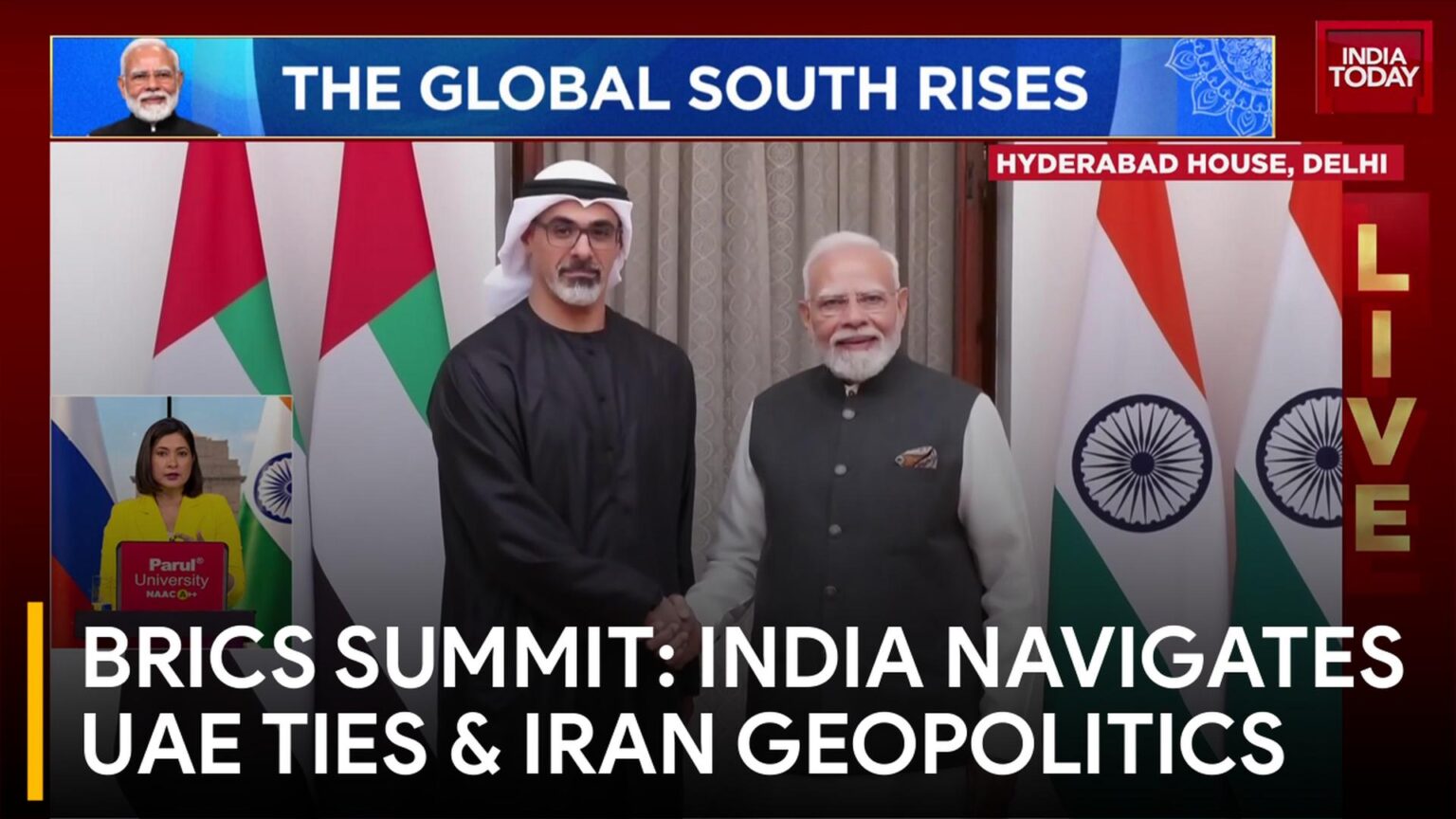 India Navigates Geopolitics at BRICS Summit Amid UAE Ties & West Asia Conflict