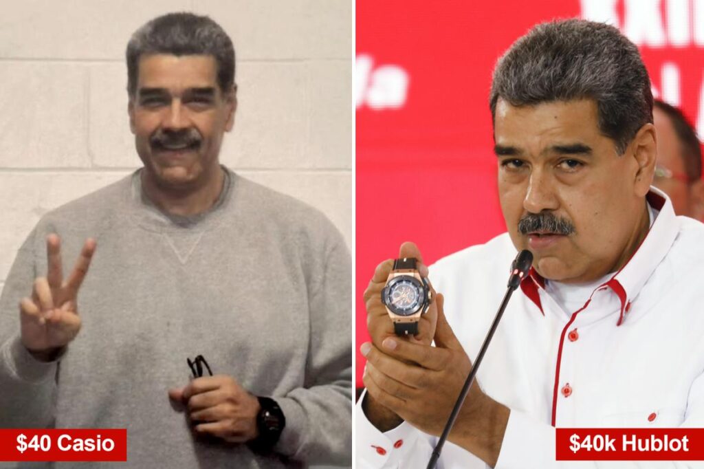Venezuelan dictator Nicolas Maduro trades in $40K Swiss watch for $40 Casio in new jail pic Venezuelan dictator Nicolas Maduro trades in $40K Swiss watch for $40 Casio in new jail pic