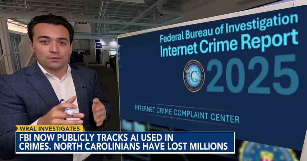 FBI now publicly identifies, tracks AI used in crimes. North Carolinians have lost millions :: WRAL.com