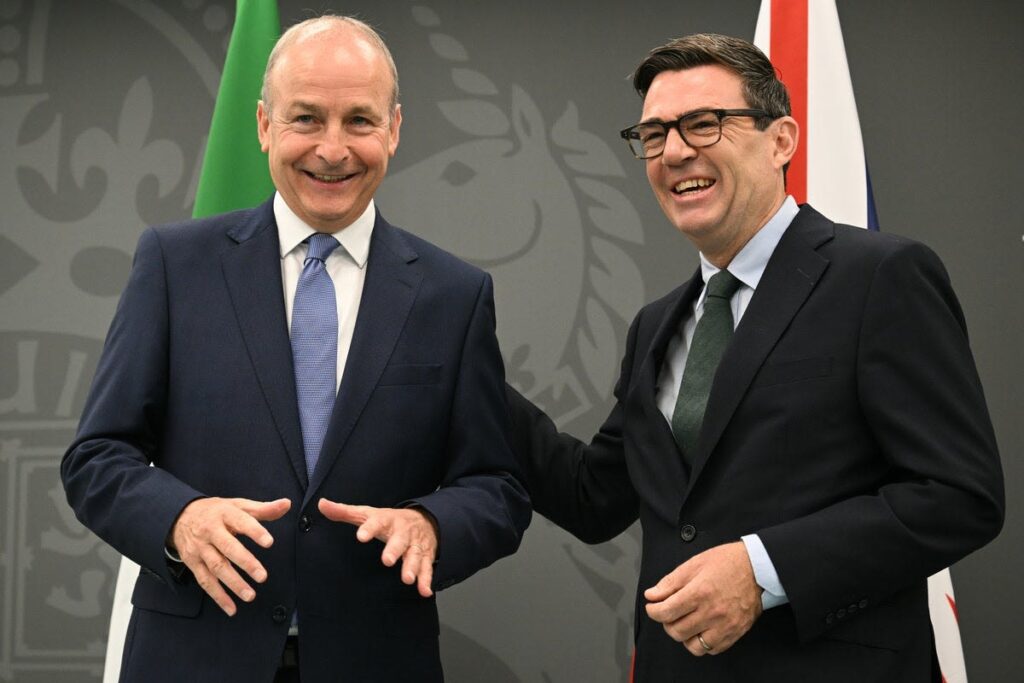 Burnham pushes for ‘deeper relationship’ with EU in No 10 North talks with Ireland’s Martin Burnham pushes for ‘deeper relationship’ with EU in No 10 North talks with Ireland’s Martin