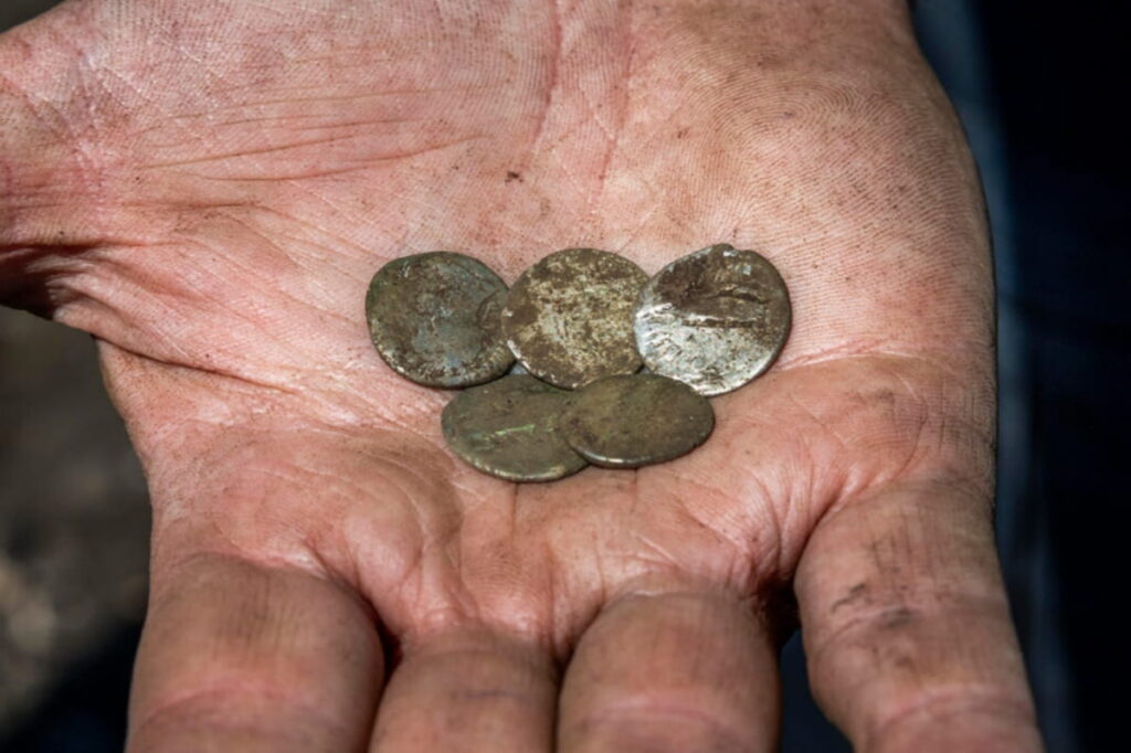 Roman silver hoard with 45 coins and a gold ring found on Sweden&rsquo;s Gotland
