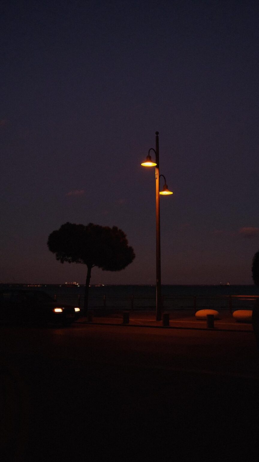 Larnaca between daylight and dark