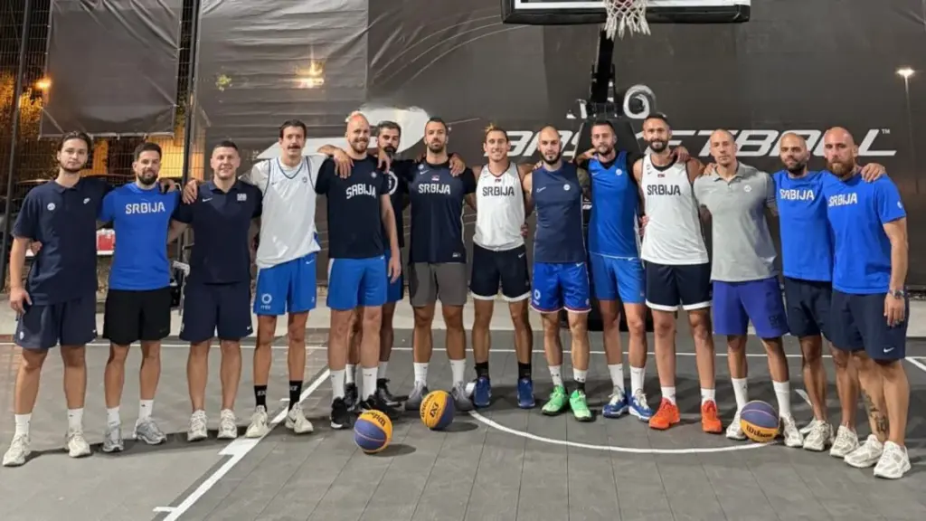 Serbia in Antwerp: 3×3 Team Faces Switzerland and Belgium Serbia's volleyball players celebrate after beating Greece in the European Championship quarterfinal