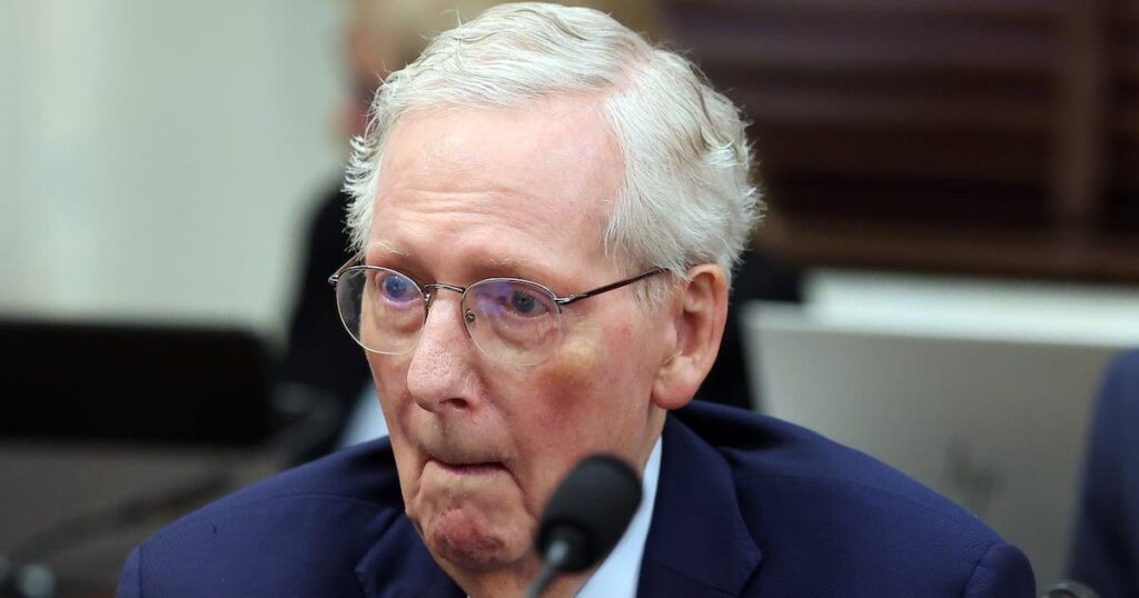 Mitch McConnell’s Troubling Moment Caught on Camera - The ailing senator appeared frozen in a vacant smile while holding up his suddenly common “peace” sign.