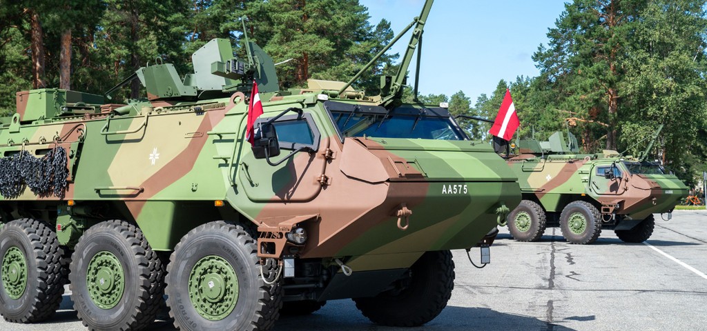 Latvian-produced Patria 6x6 APC for Latvian Armed Forces / Photo credit: Patria