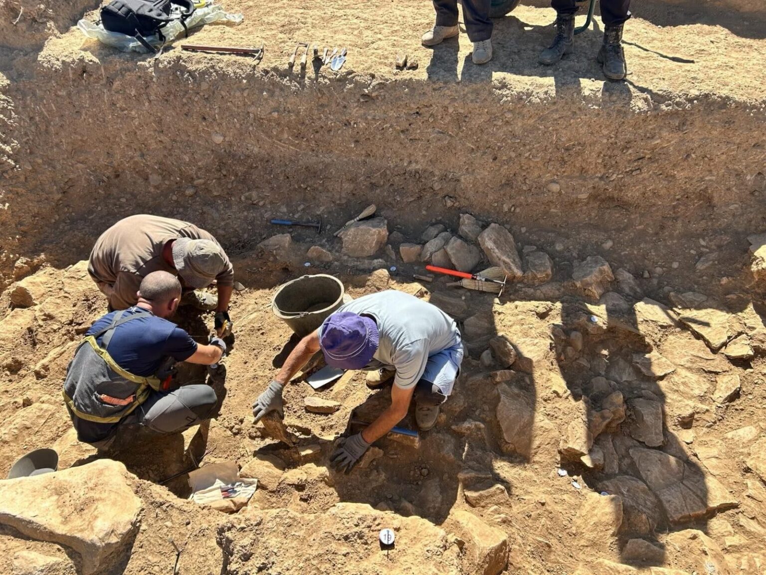 A 2,600-Year-Old Warrior Buried With a Helmet, Sword, Shield and Gold Face Covering Found in North Macedonia