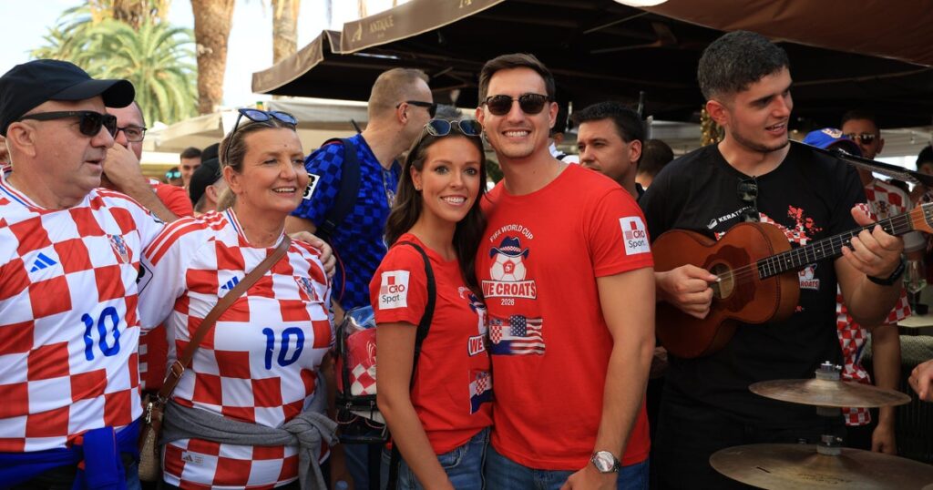 Philadelphia newlyweds tour Croatia after World Cup fans photobomb their wedding shoot
