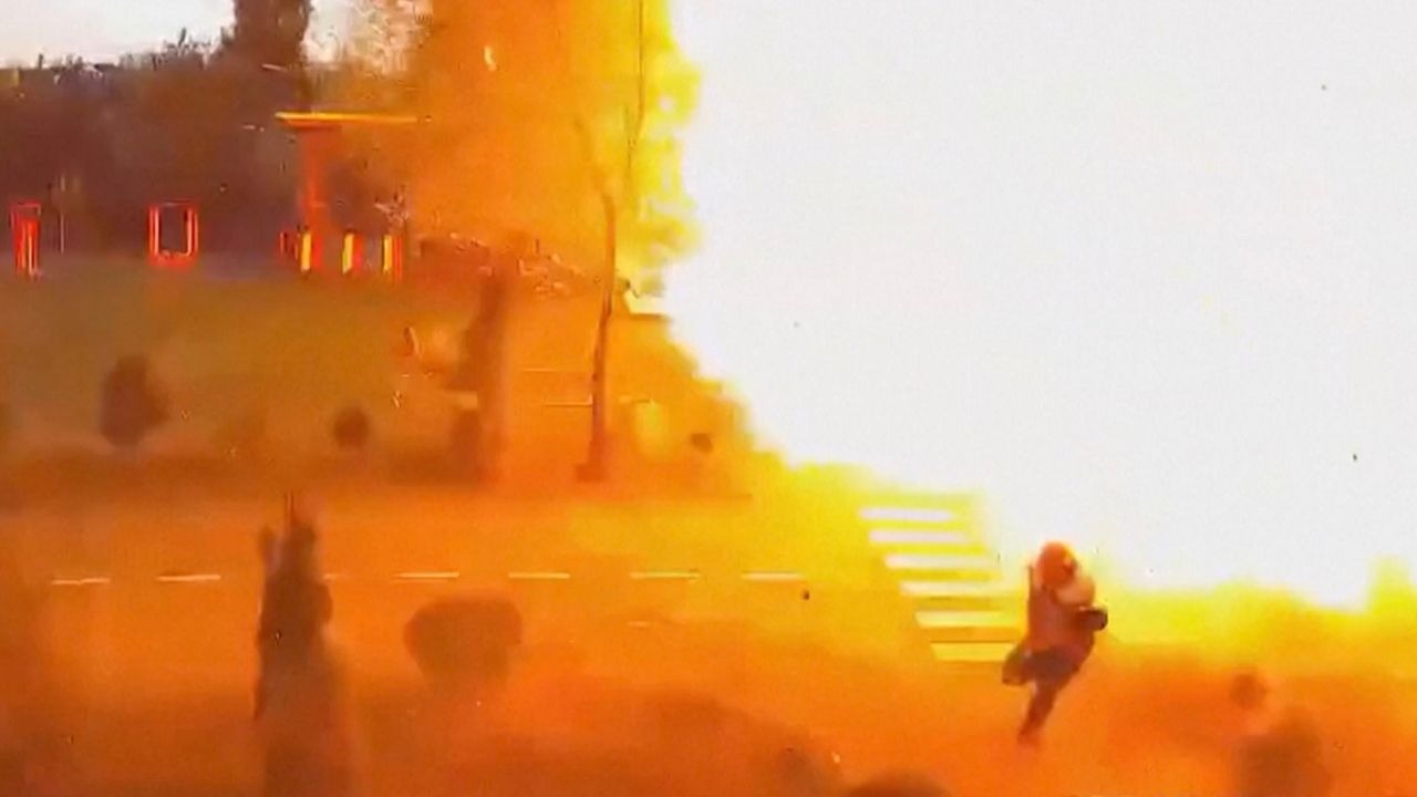 Man narrowly escapes Russian drone strike near Kyiv