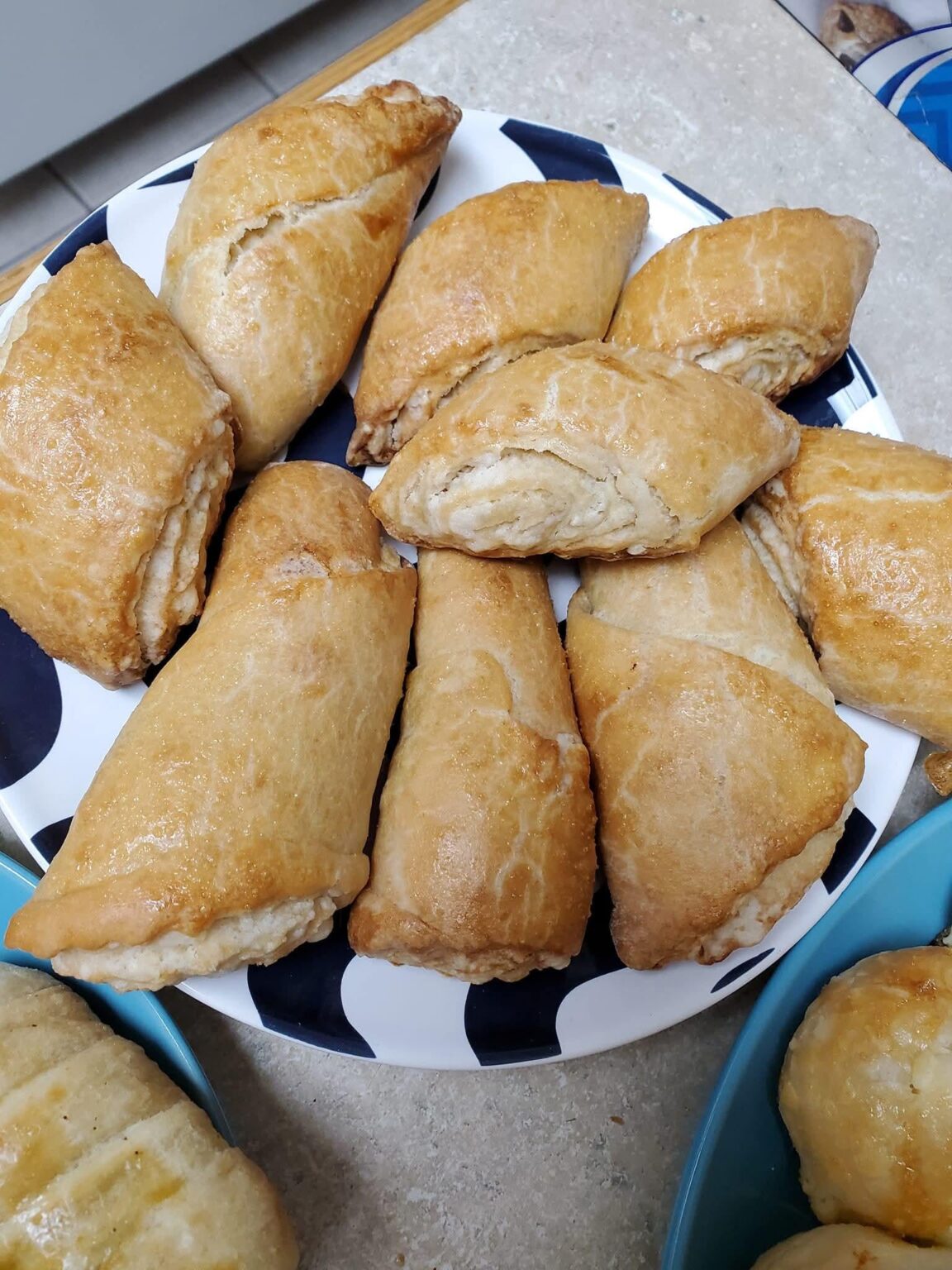 Homemade gata (Gata) fresh out of the oven.