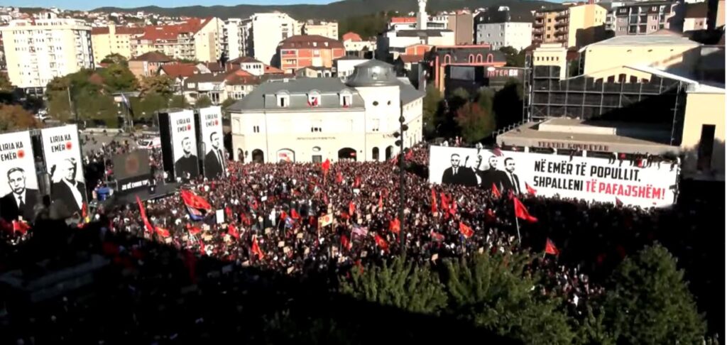 Thousands in Kosovo Protest Again for ‘Fair Justice’ After Hague Convictions Thousands in Kosovo Protest Again for 'Fair Justice' After Hague Convictions