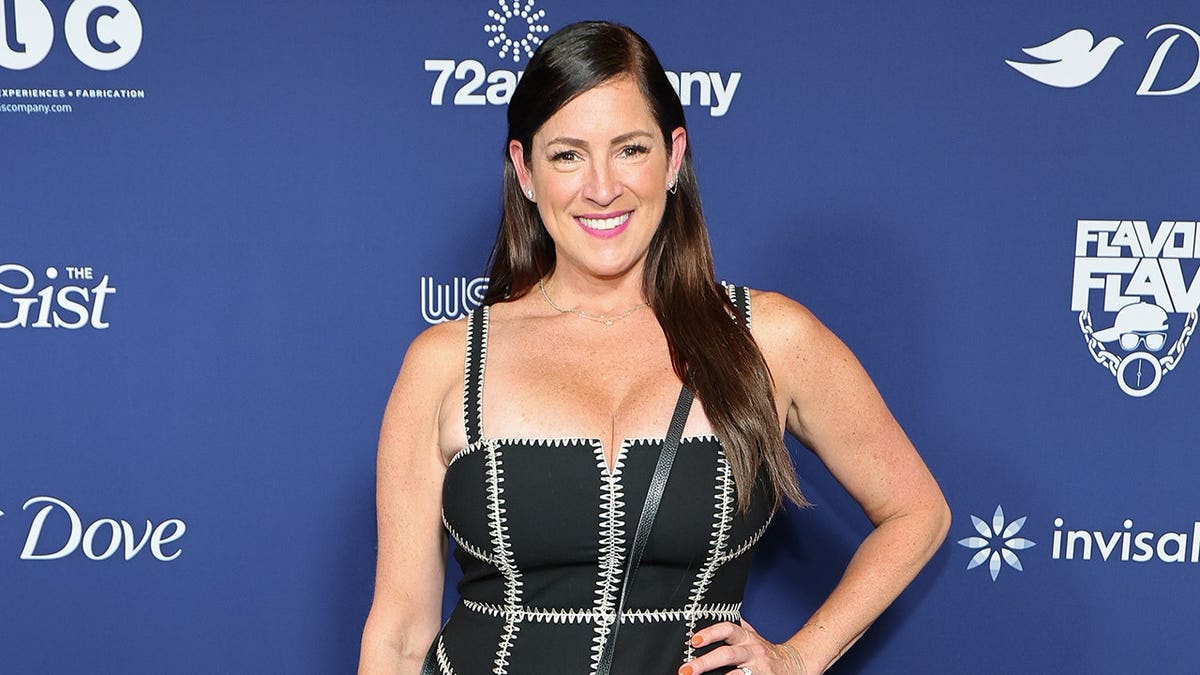 Sarah Spain attends a VIP athlete dinner at Westoria inside The Cosmopolitan of Las Vegas.