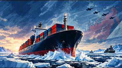The frozen frontier is now becoming an increasingly accessible zone of geopolitical contest among major powers. Global warming could make Russia richer. It could also bring NATO closer to its doorstep